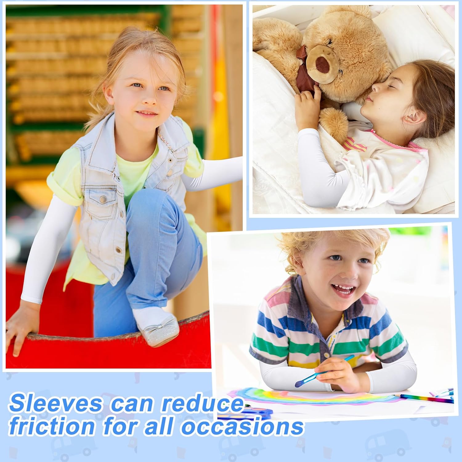 Eurzom 8 Pairs Eczema Protection Sleeves for Kids