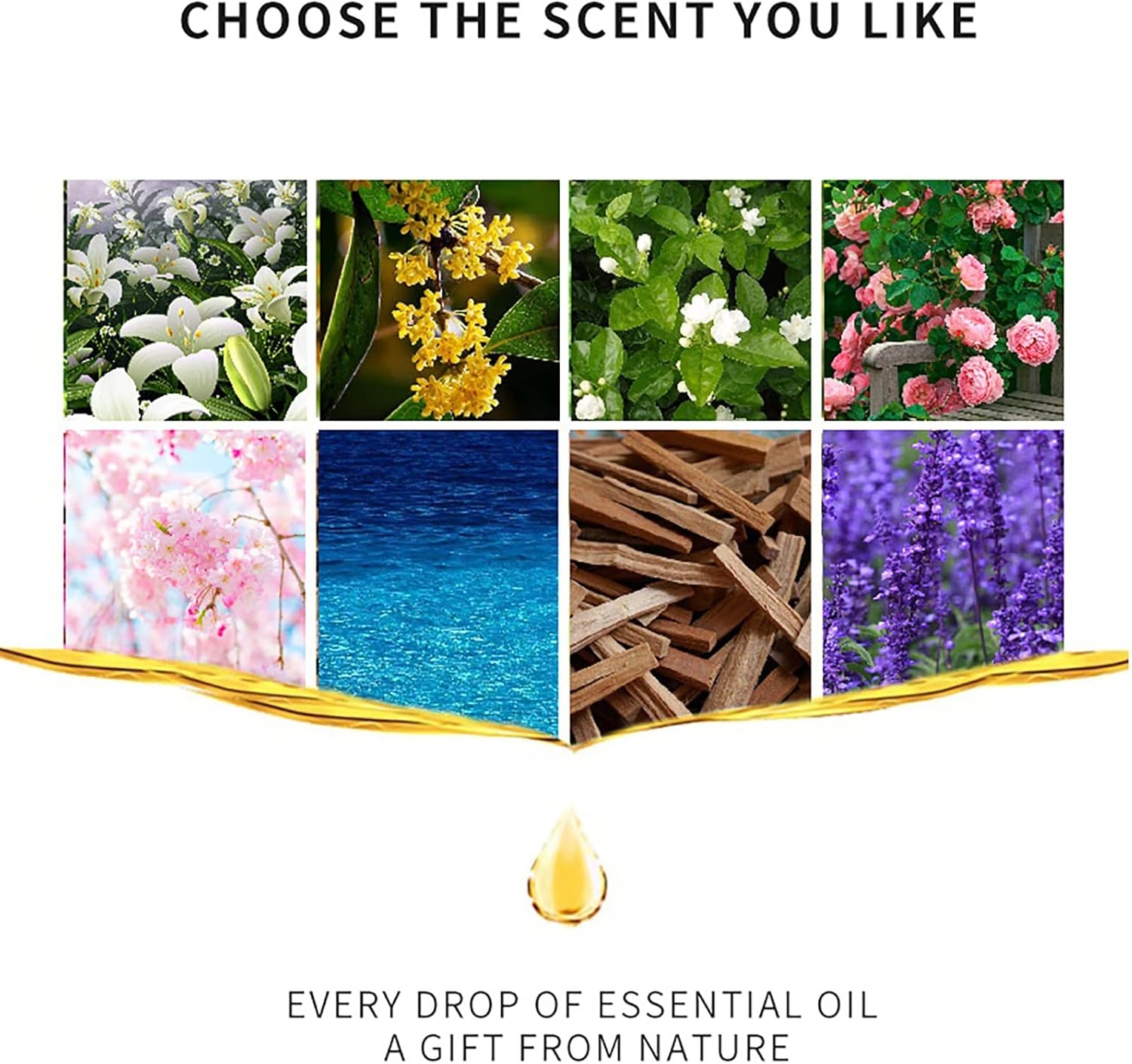 Aromatherapy Essential Oil Set - 1 Fl Oz for Diffusers Massage Relaxation