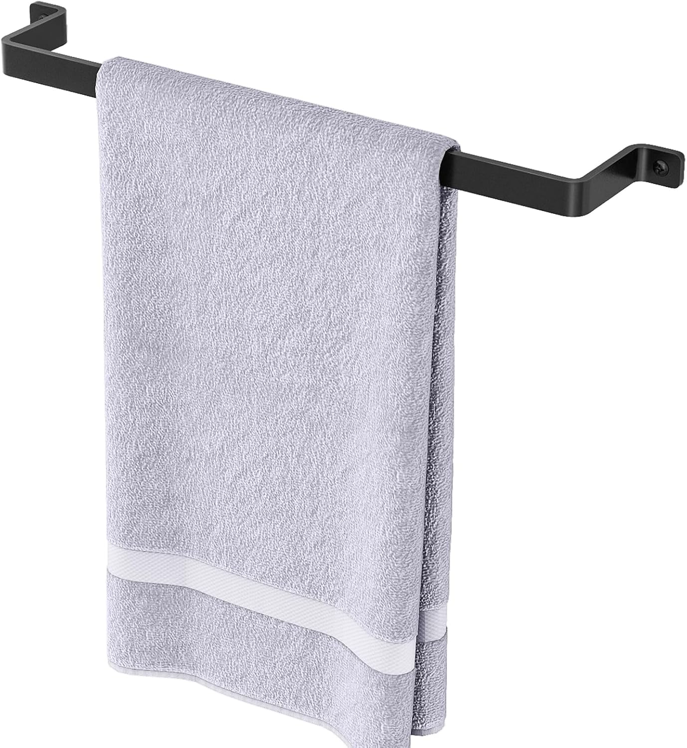 VOTZAAQ 16 Black One-Piece Towel Bar No Assembly