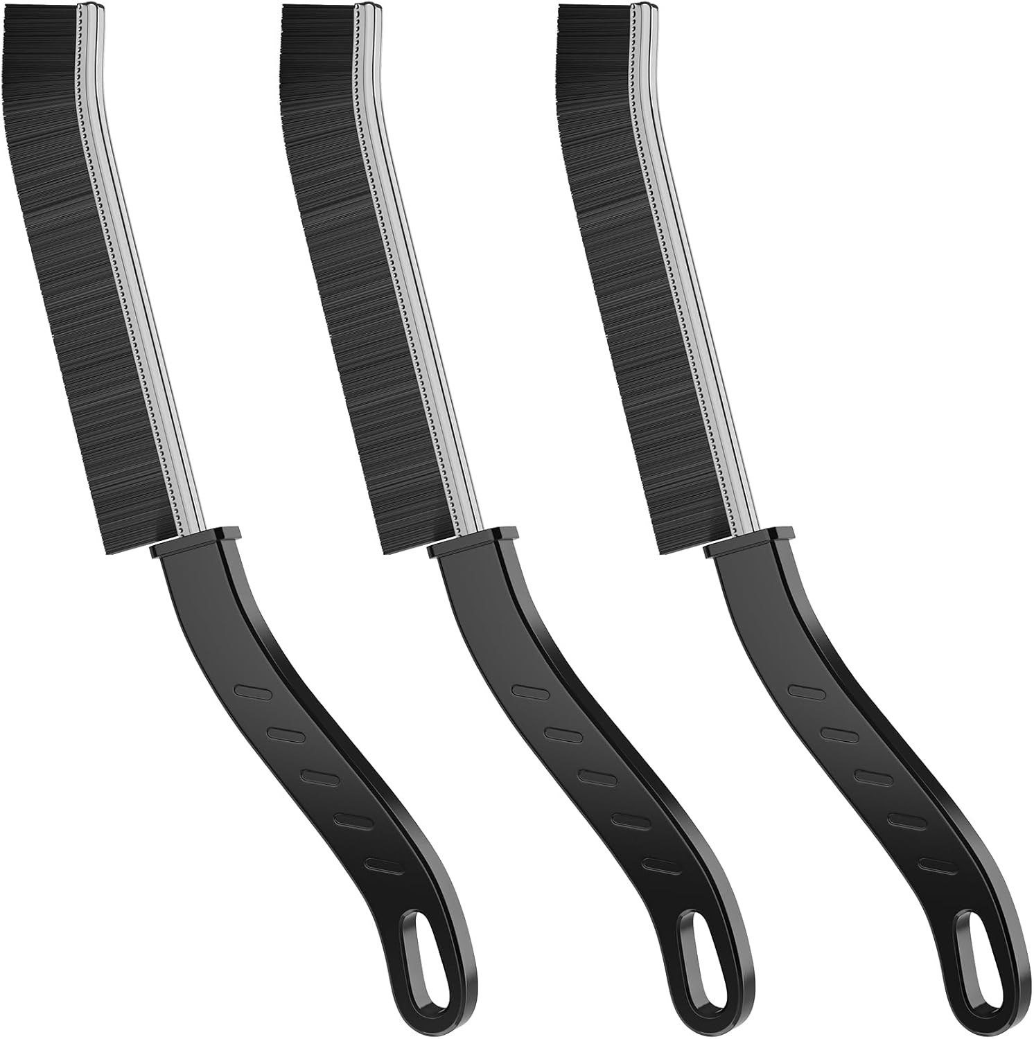 3 Pcs Hard Bristle Crevice Cleaning Brush for Kitchen and Bathroom