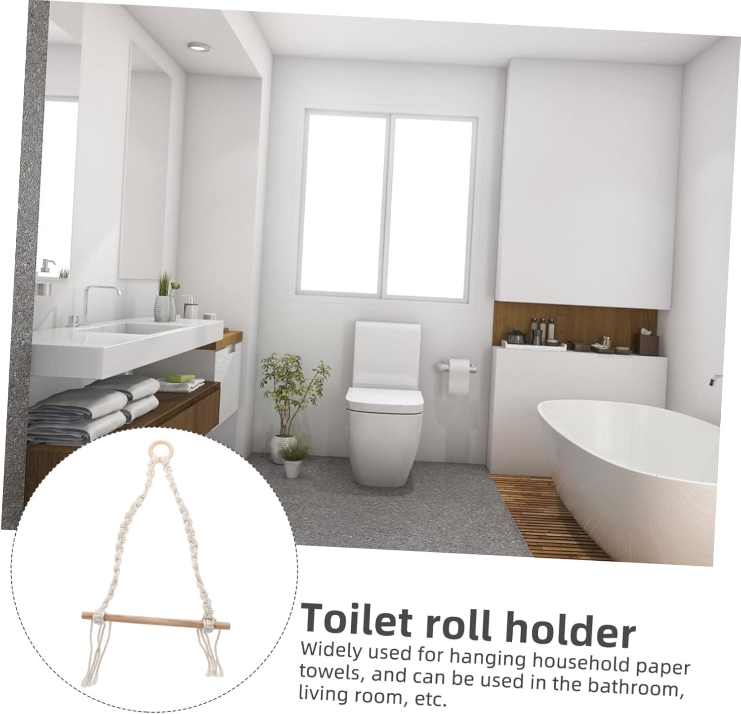Cozy Scandinavian Style Wall Mount Tissue Holder