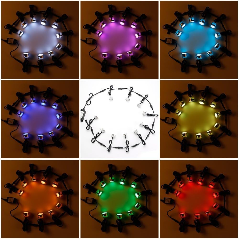 Sumaote 20pcs LED Deck Lights Kit with WiFi Control