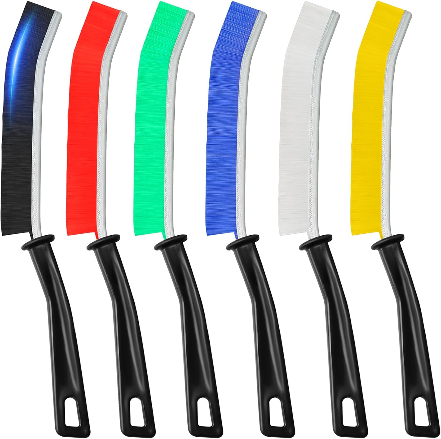 KOSPRIE 6Pcs Hard Bristle Crevice Cleaning Brushes