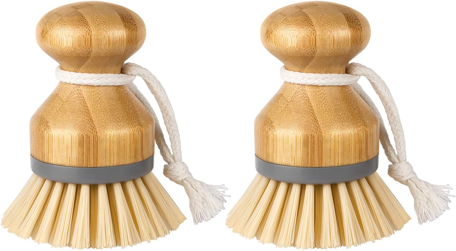 MRSIGA Bamboo Palm Brush Pack of 2 1