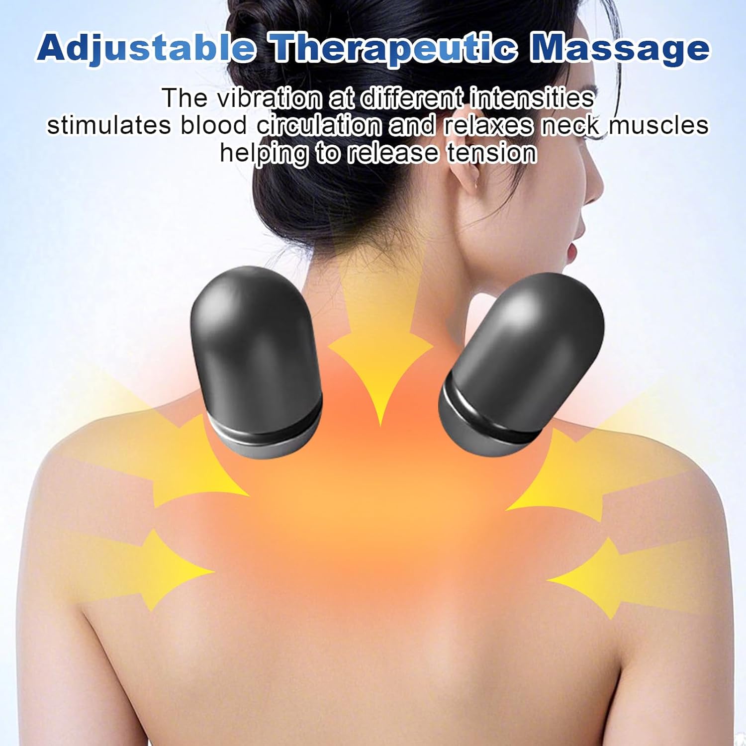 Triple Therapy Neck Pillow with Heat and Traction 1