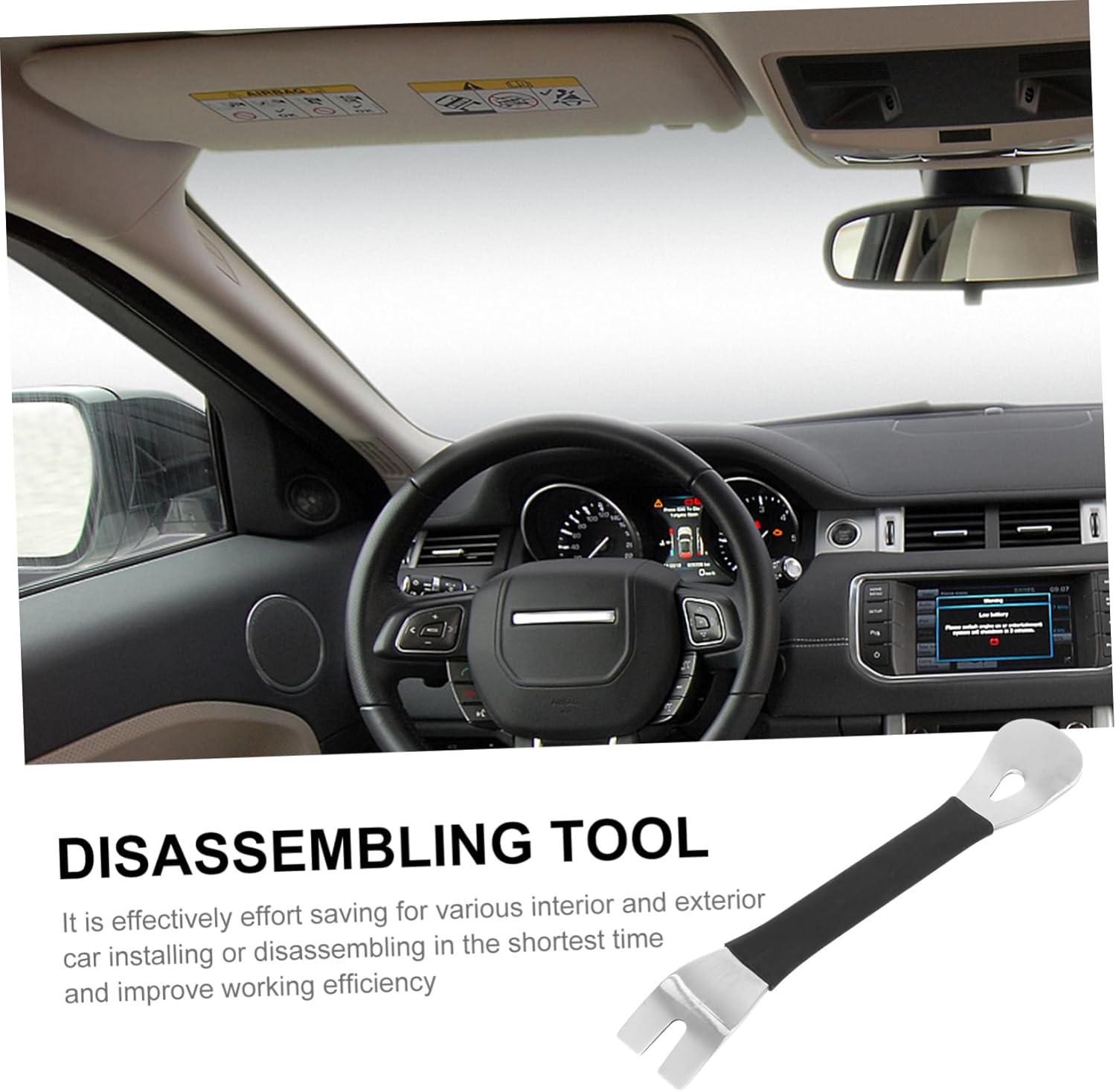 Angoily 2 Pcs Stainless Steel Pry Bar Tool Kit