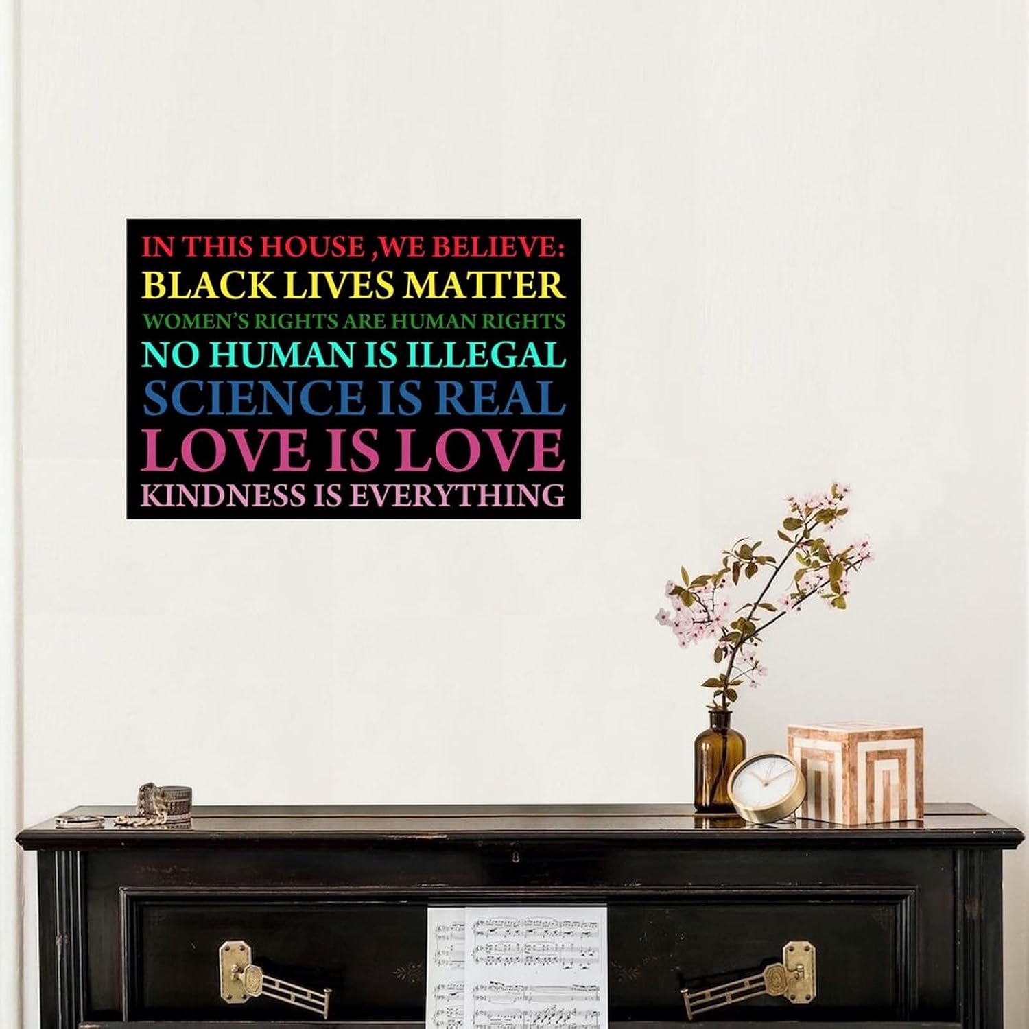 Rainbow Pride Wall Sticker for Kids Room Living Room