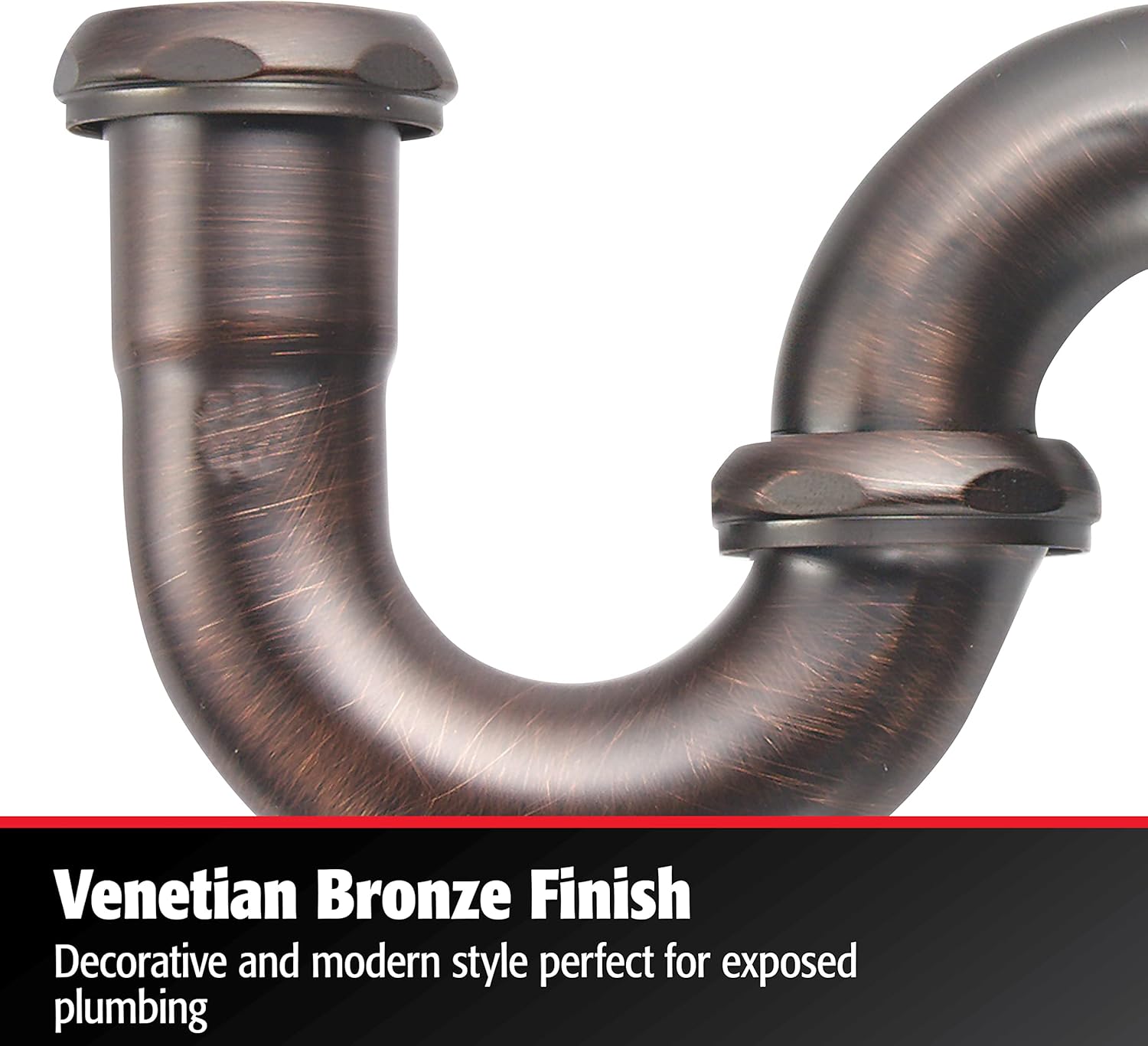 KEENEY K100VB Brass P-Trap with Deep Flange