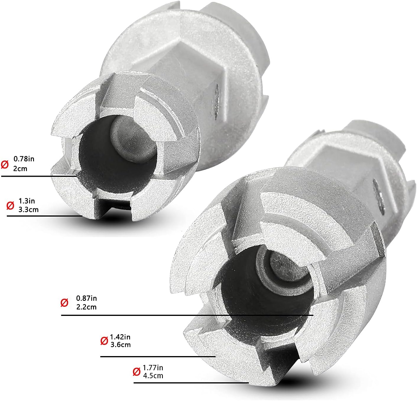 WMAZtool Dual-Ended Drain Wrench for Bath Shower and Closet Spuds