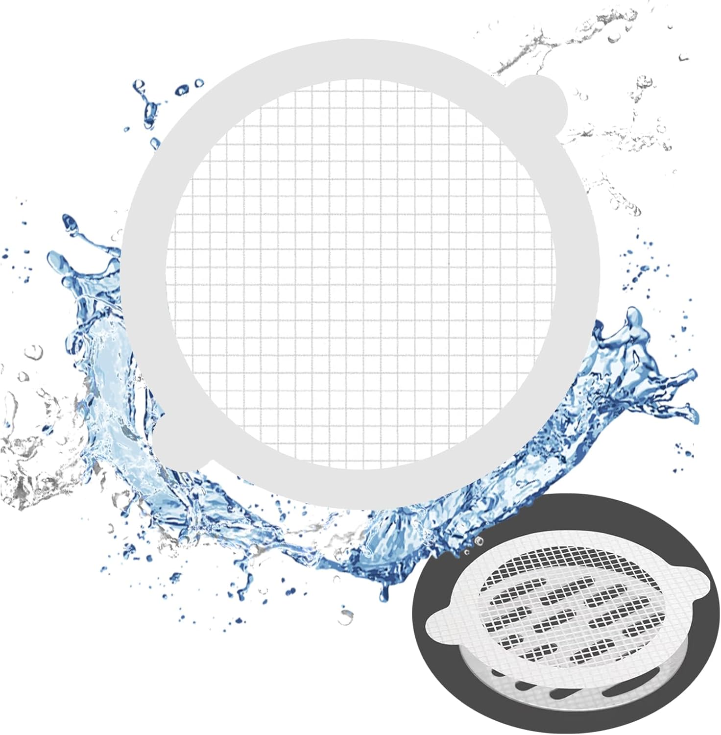 15Pack Disposable Shower Hair Catcher Waterproof Stickers
