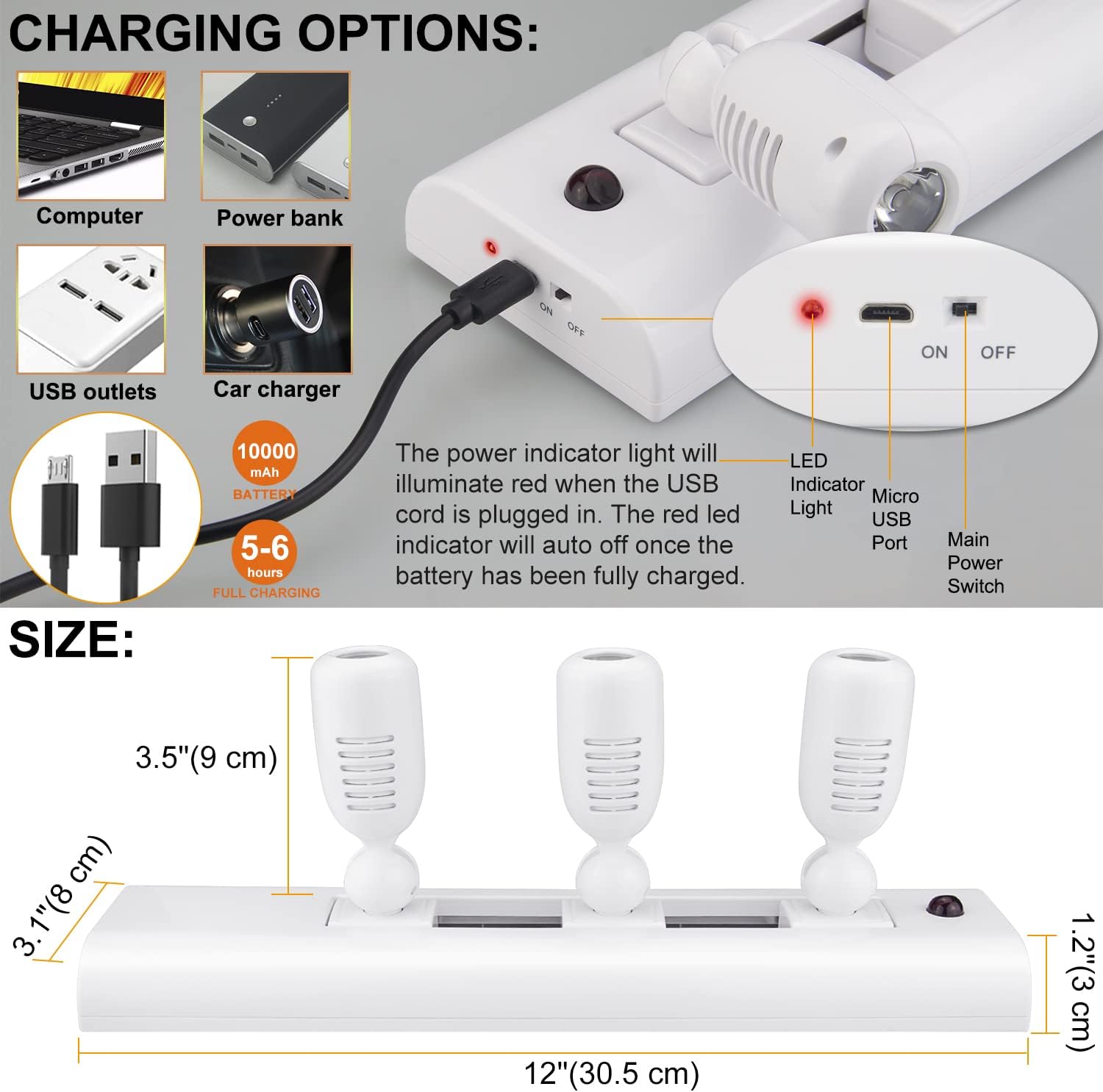 HONWELL Wireless LED Picture Lights with Remote 1