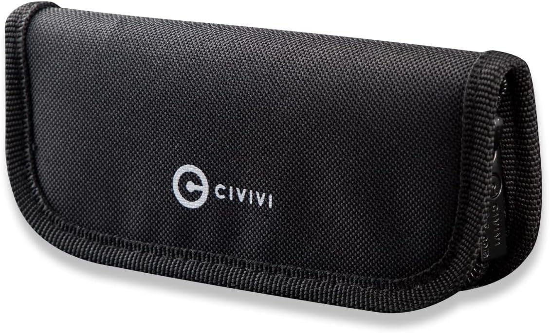 CIVIVI Nylon Knife Pouch - Pocket Knife Carrier with Fluff and Stickers C-01
