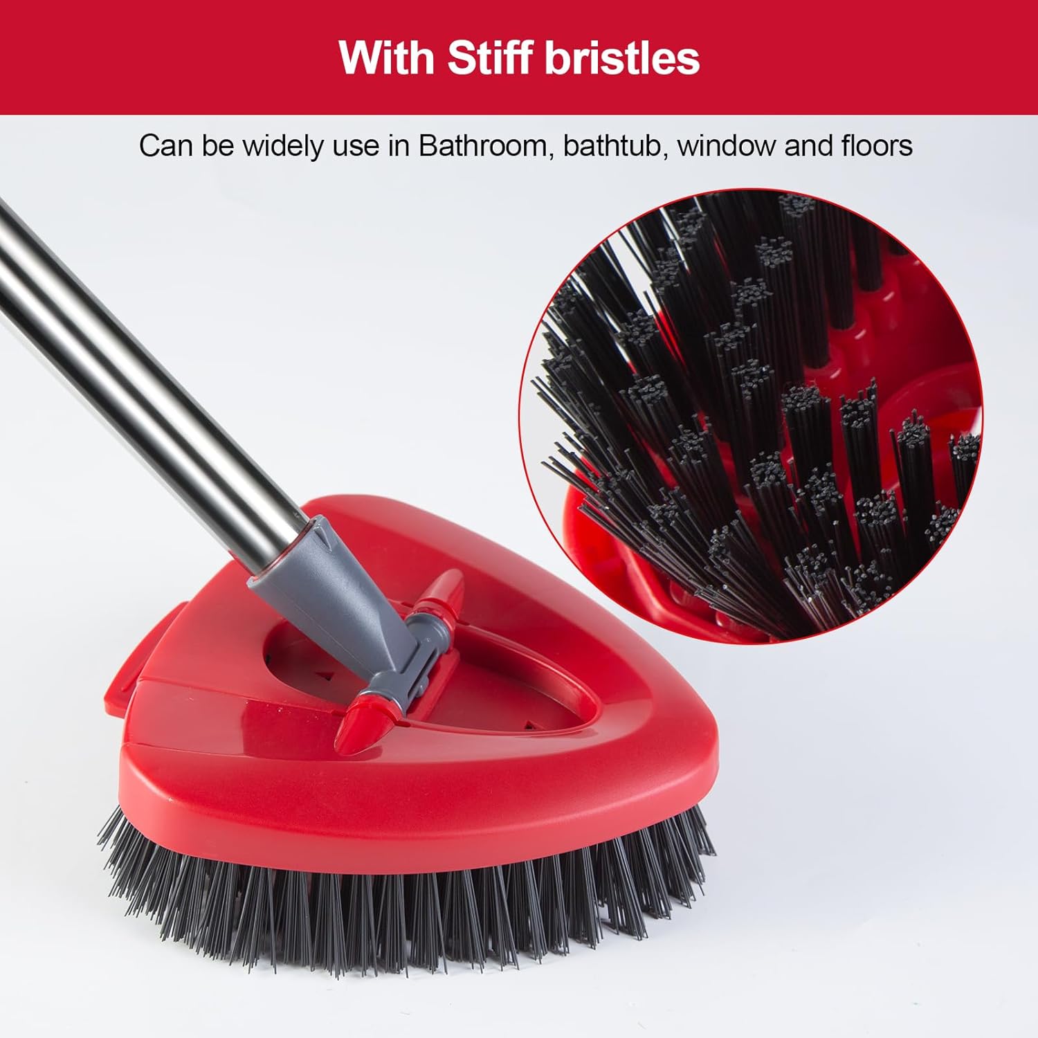 2 Pack Scrub Brush Heads for O-Cedar EasyWring Spin Mop