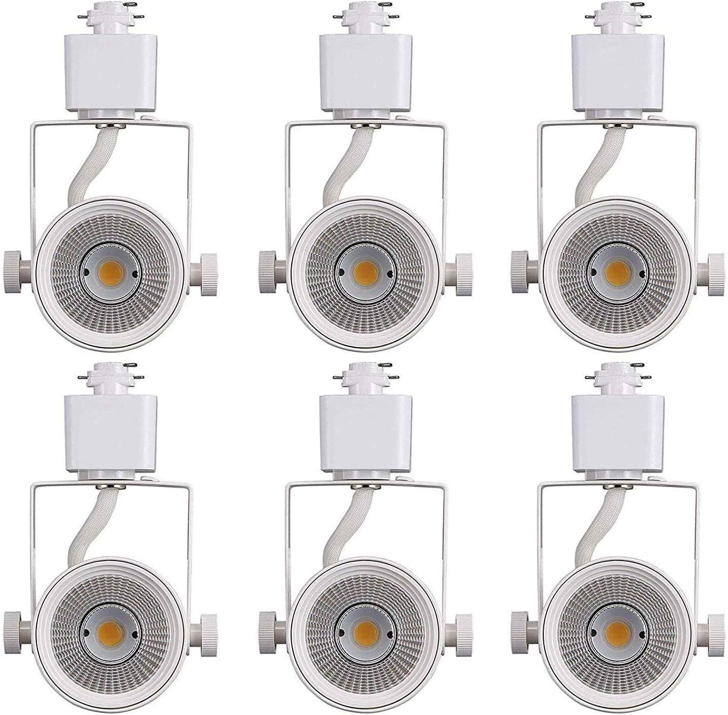 CLOUDY BAY 8W Warm White Dimmable Track Light Head - Pack of 6