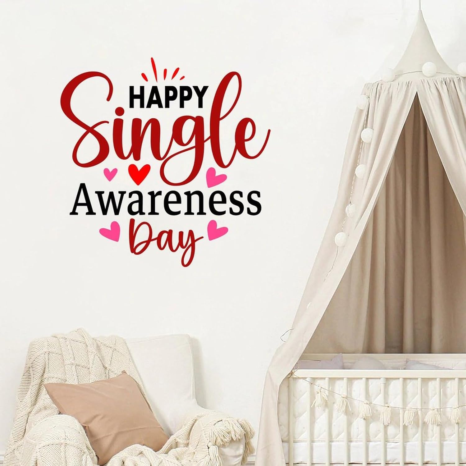 Family Lettering Wall Stickers for Kids Room - 18in 22in 30in 40in