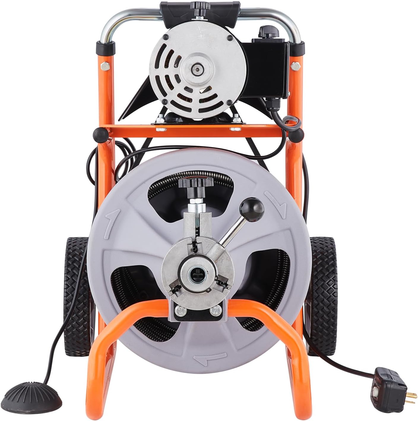 VEVOR 100FT Electric Pipe Cleaning Machine with 38 Steel Cable