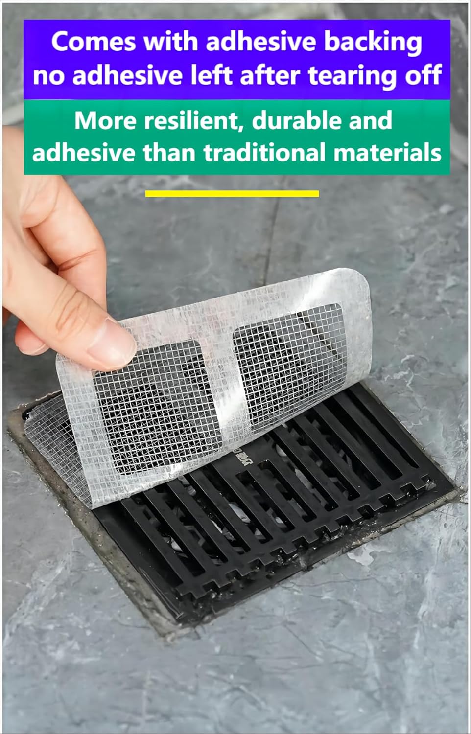 50 Pack Disposable Hair Catcher Sticker 4x4 Inch
