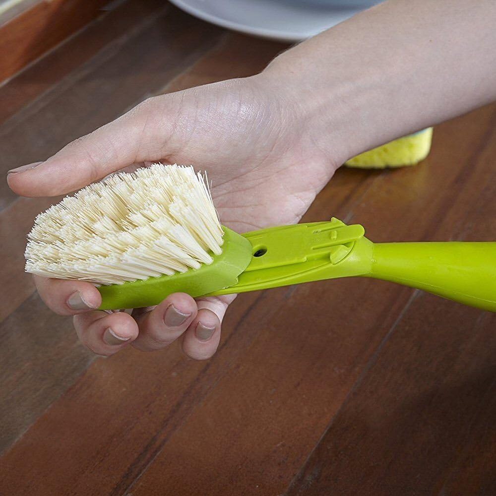 Full Circle Suds Up Soap Dispensing Dish Brush with Bamboo Handle