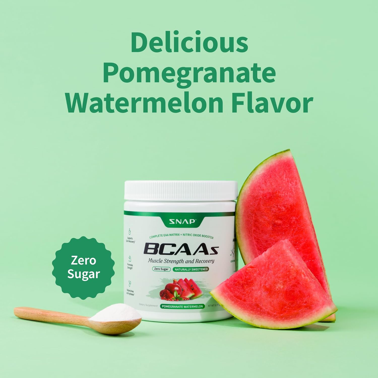 Snap BCAA Powder with Nitric Oxide Booster - Watermelon Flavor