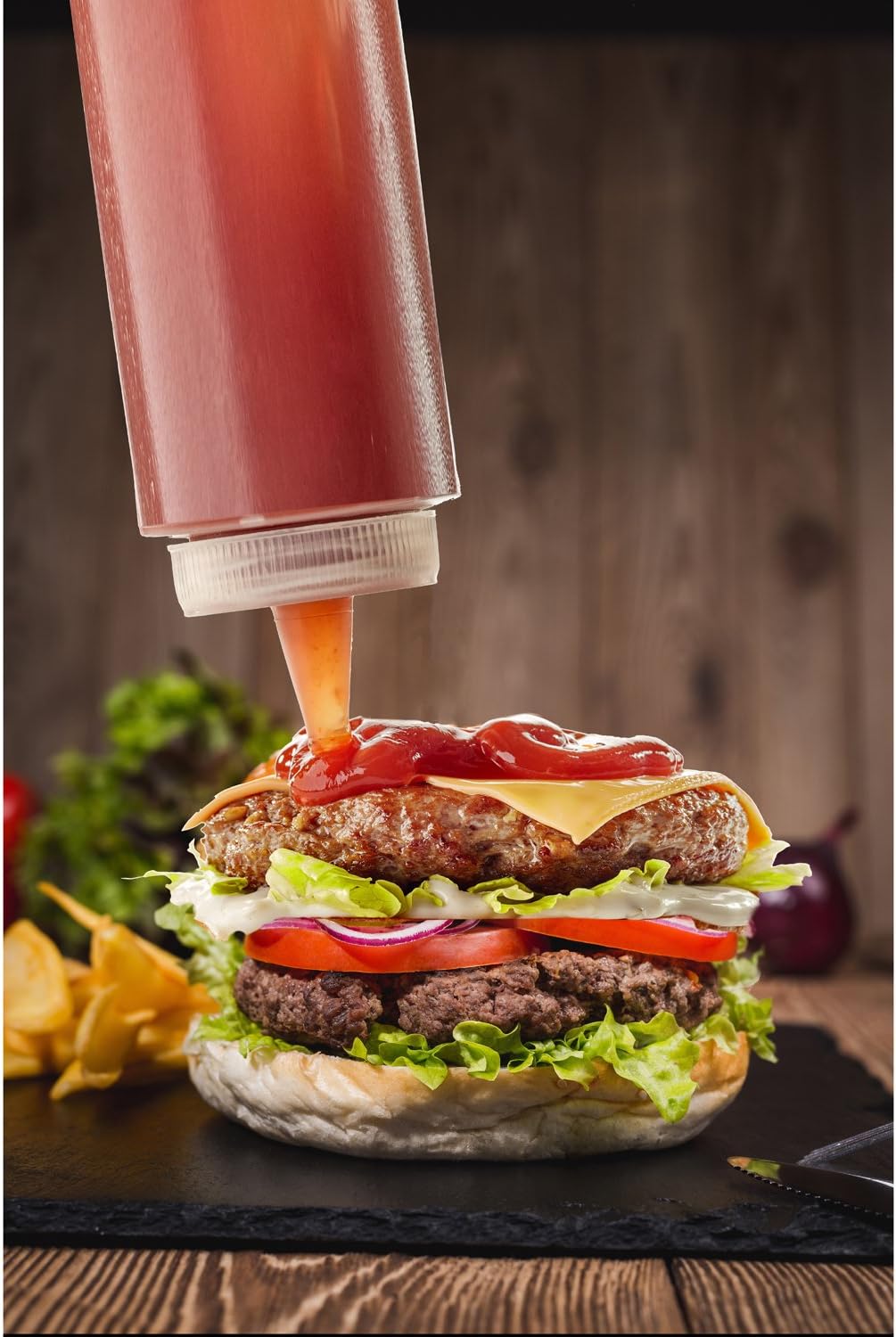 Tablecraft 12 oz Squeeze Bottle with Cone Tip