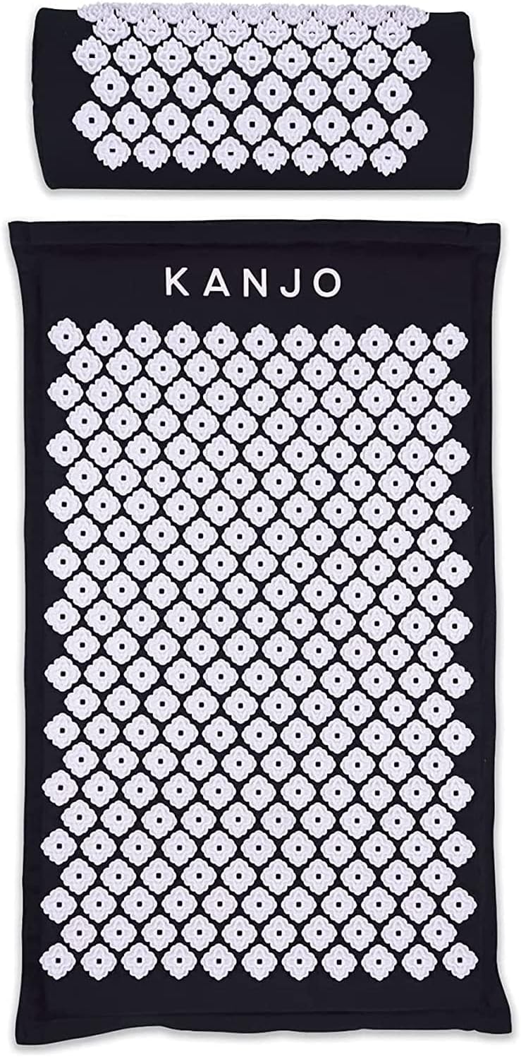 Kanjo Acupressure Mat Pillow Set for Back and Neck Pain Relief