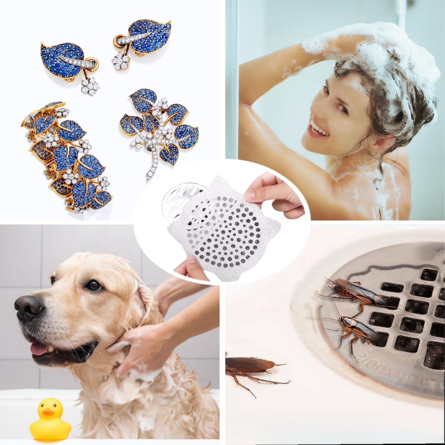 30 Pack 4 Inch Hair Catcher for Drain
