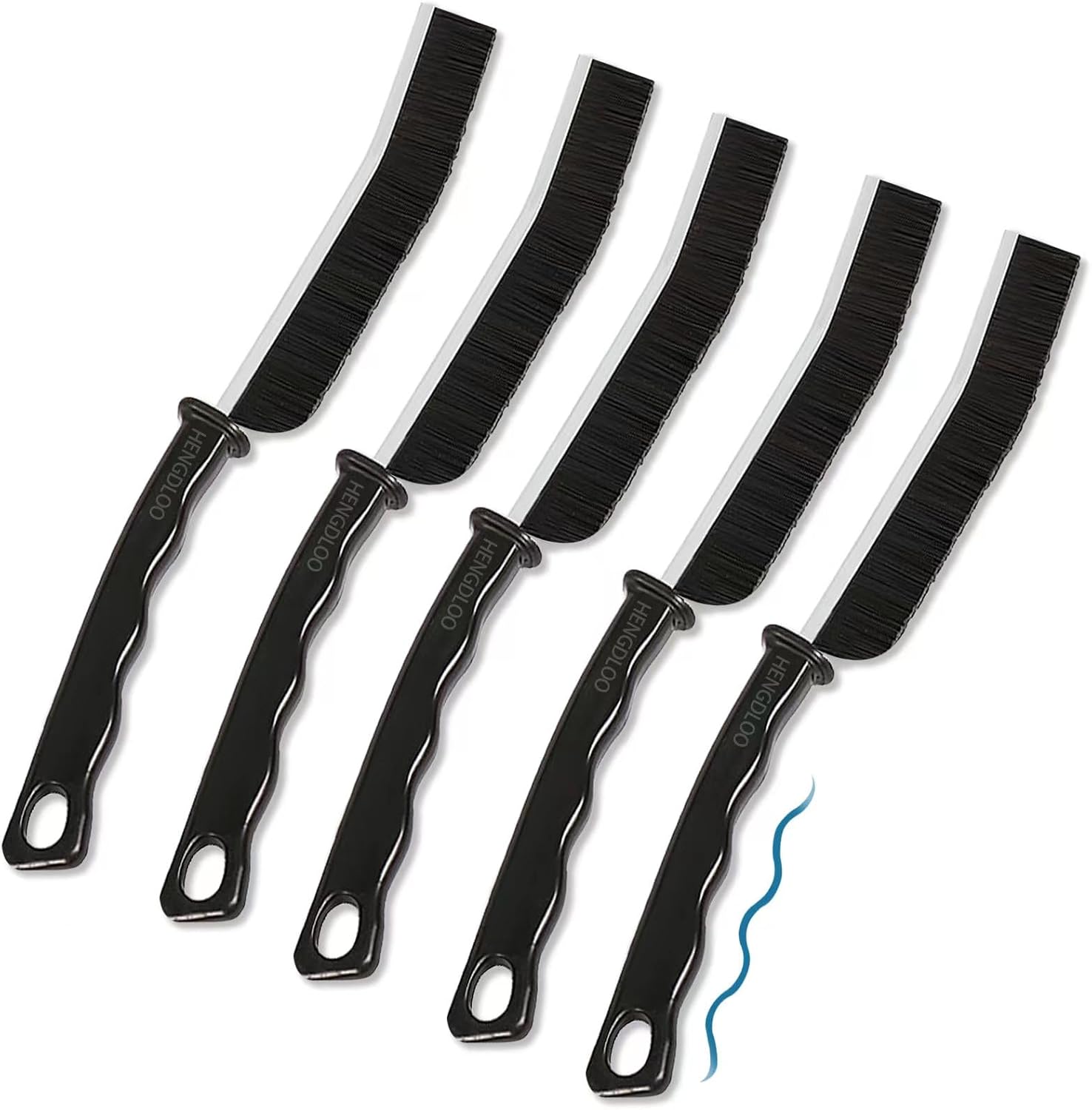 5 PCS Hard Bristle Crevice Cleaning Brush