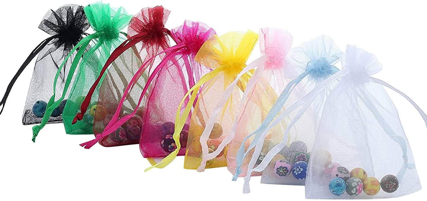 100pc 4x6 Inch Mixed Color Gift Wrap Bags