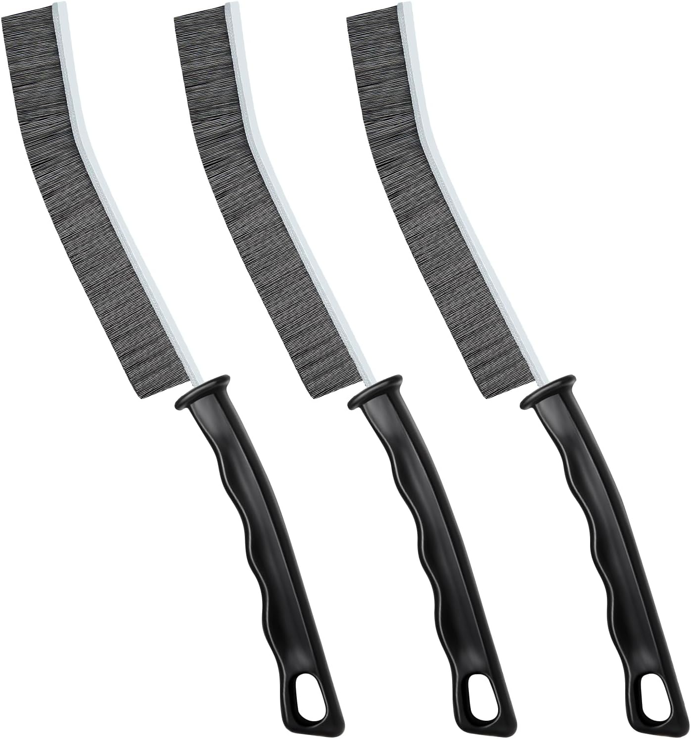 BANSTLE 3pcs Hard-Bristled Crevice Cleaning Brush Tool