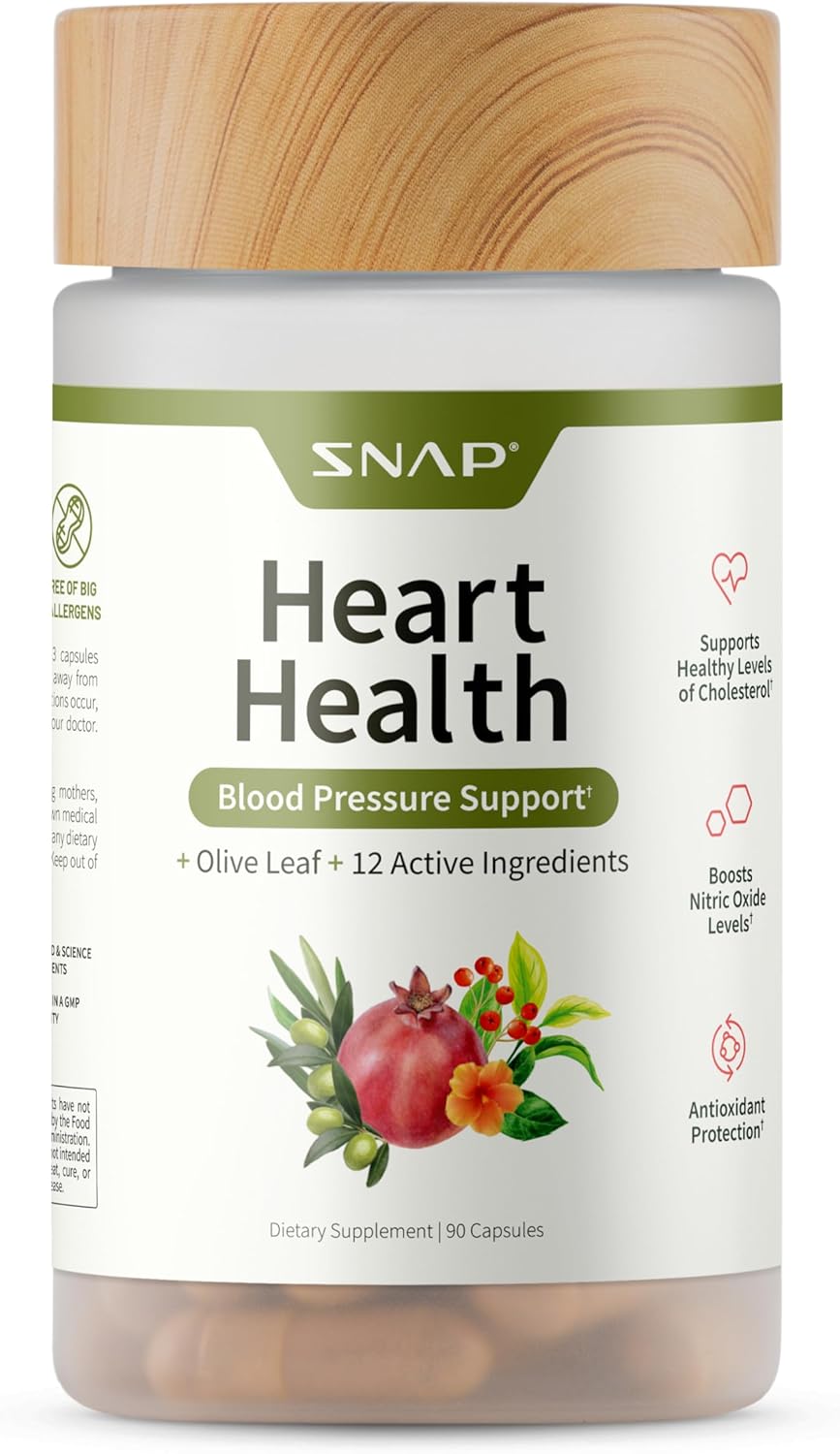 Snap Supplements Heart Health Support 90 Capsules