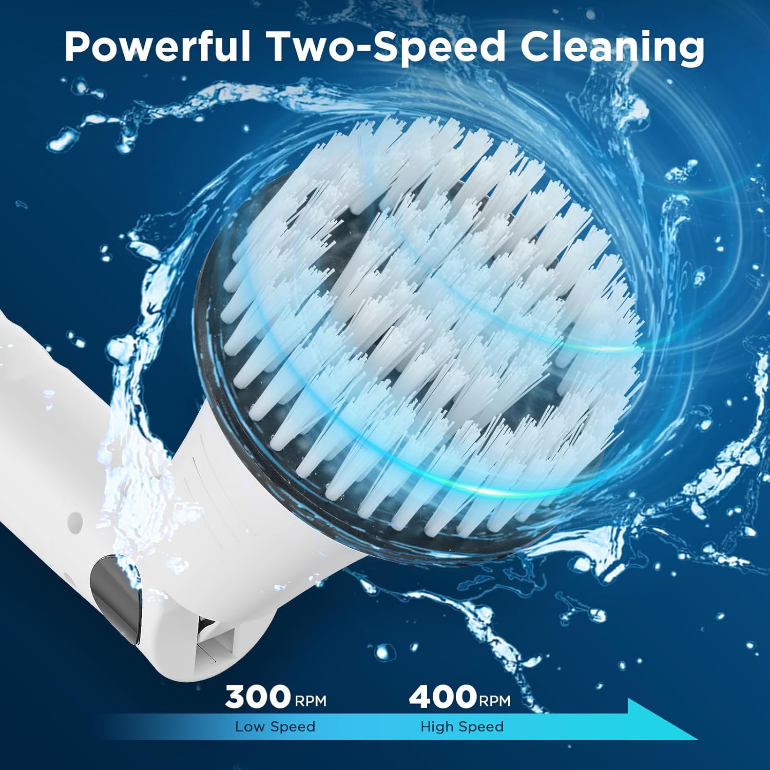 Swtroom Electric Spin Scrubber with 4 Brush Heads