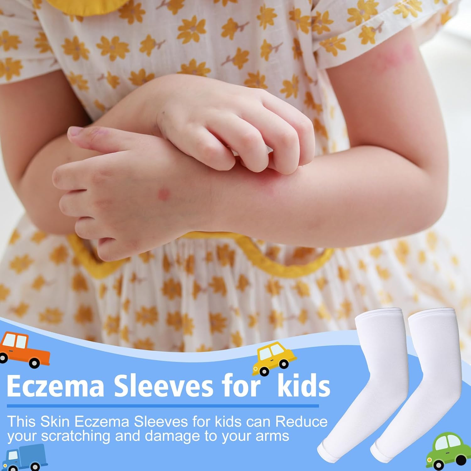Eurzom 8 Pairs Eczema Protection Sleeves for Kids