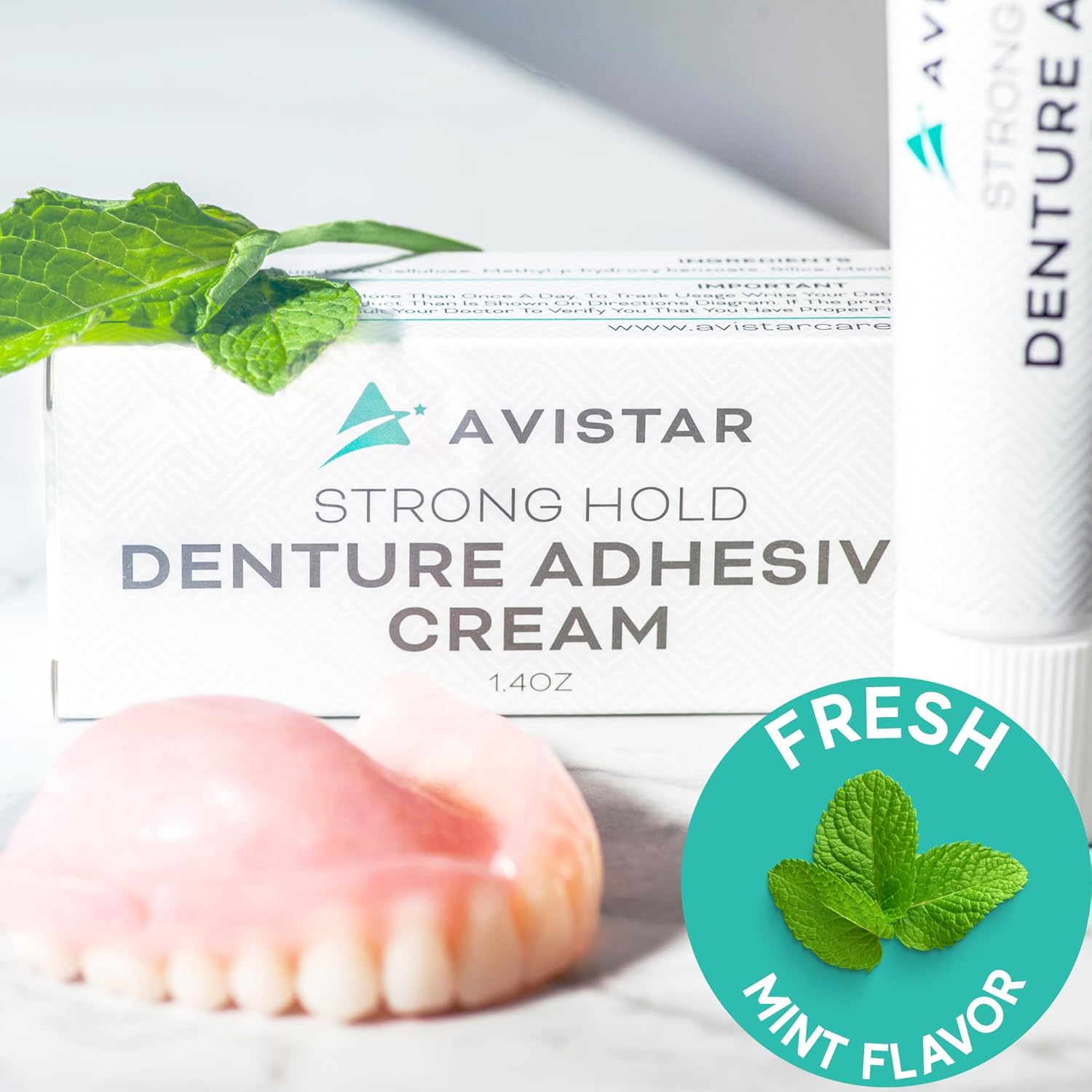 Avistar Extra Strong Denture Adhesive Cream 5 Pack 7 Fl Oz
