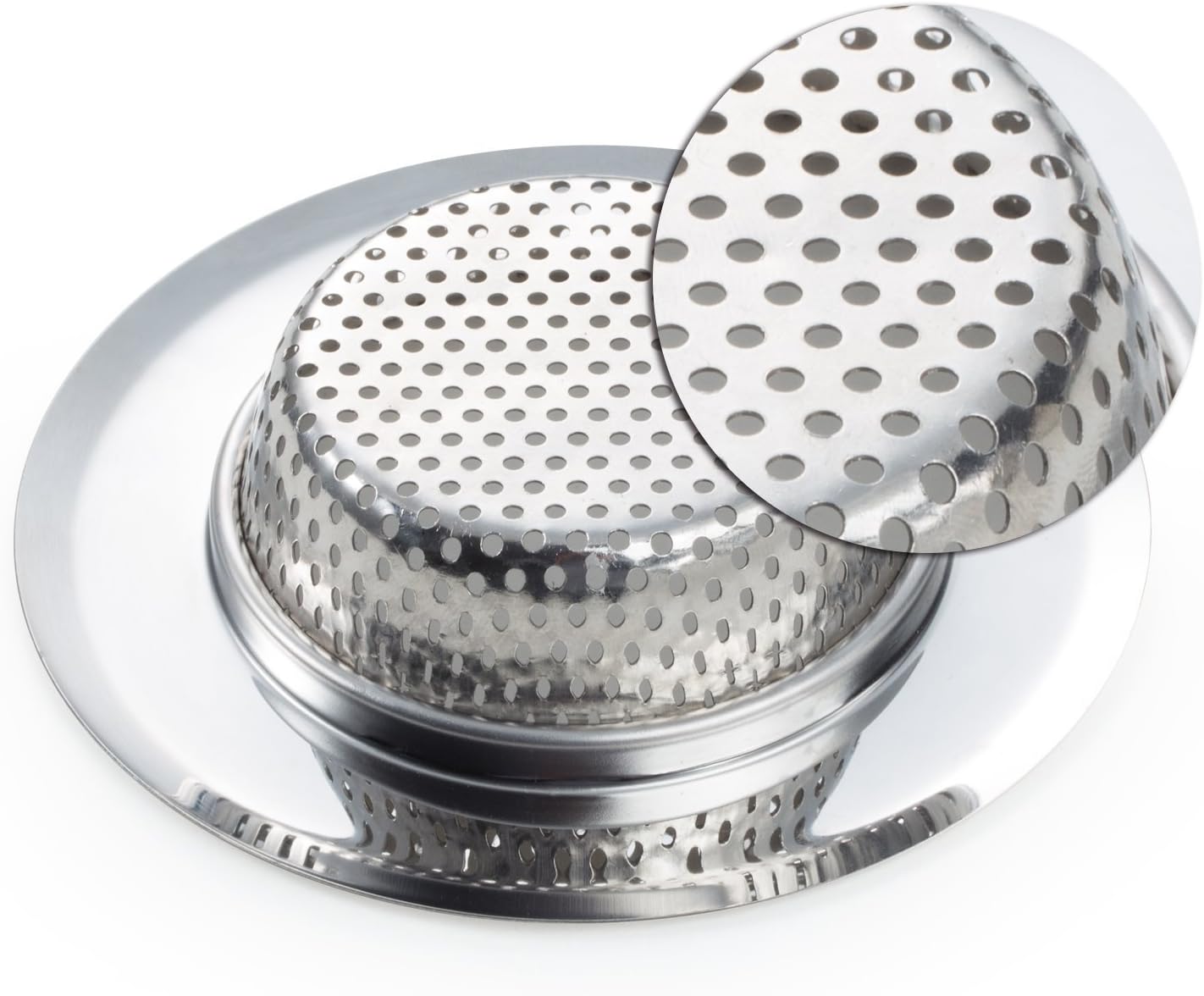 2PCS Stainless Steel Kitchen Sink Strainer 45 Diameter
