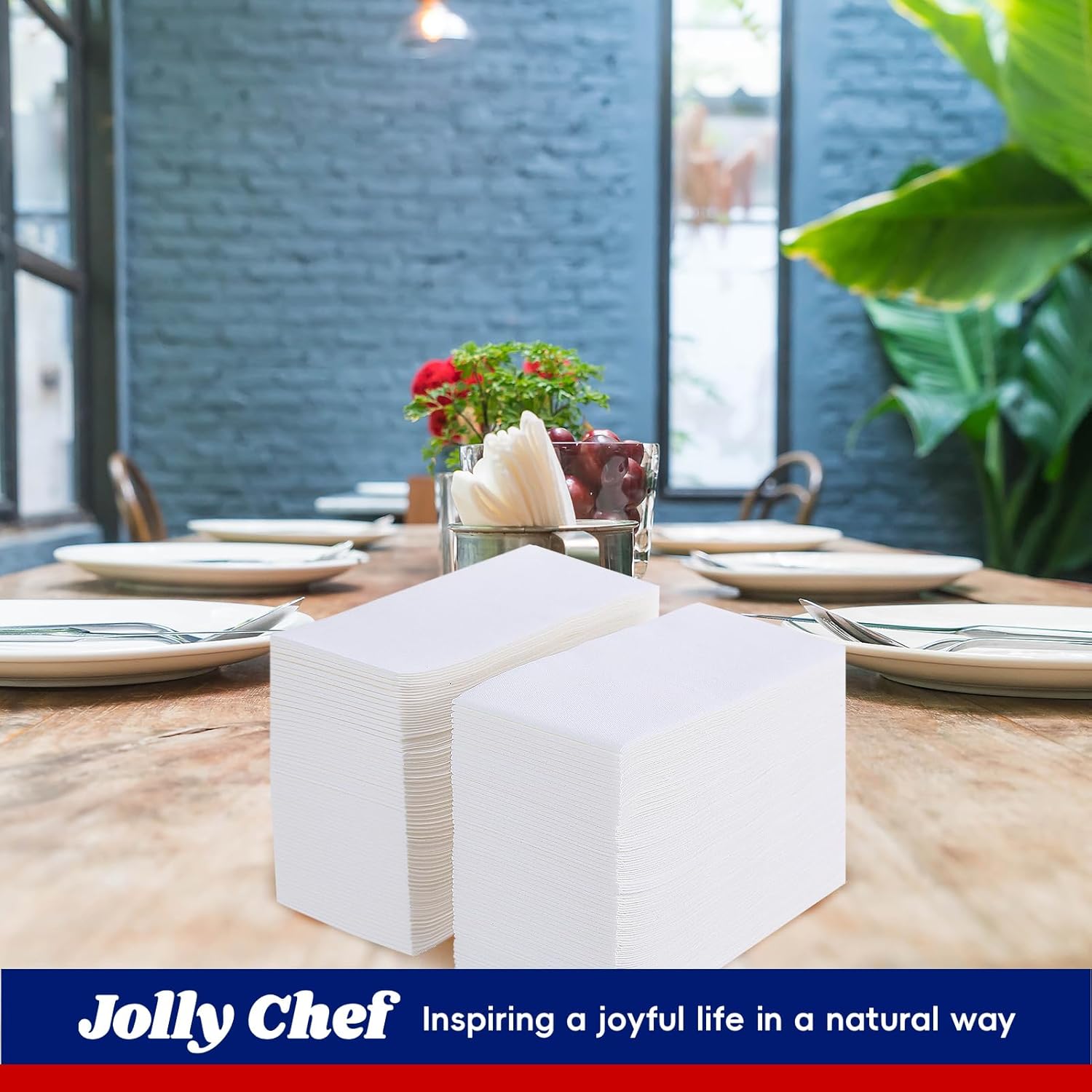 JOLLY CHEF 200 Pack Soft Absorbent Hand Towels