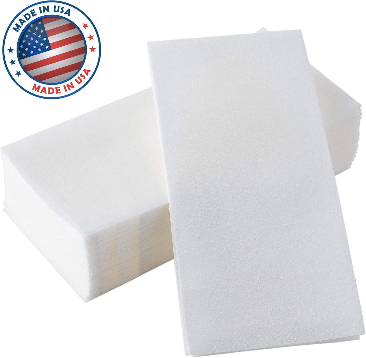 200 BloominGoods Disposable Bathroom Napkins - Linen-Feel Cloth-Like Made In USA