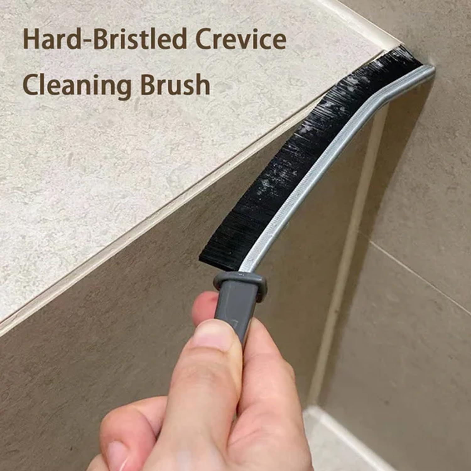 Koxuky Hard Bristle Crevice Brush Set of 3