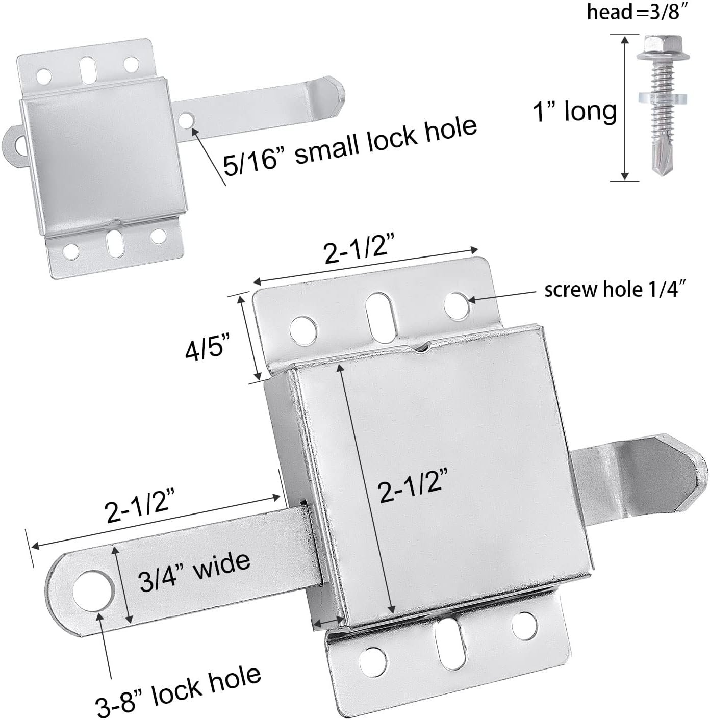 Wedelweib Garage Door Sidelock 2 Pack 1