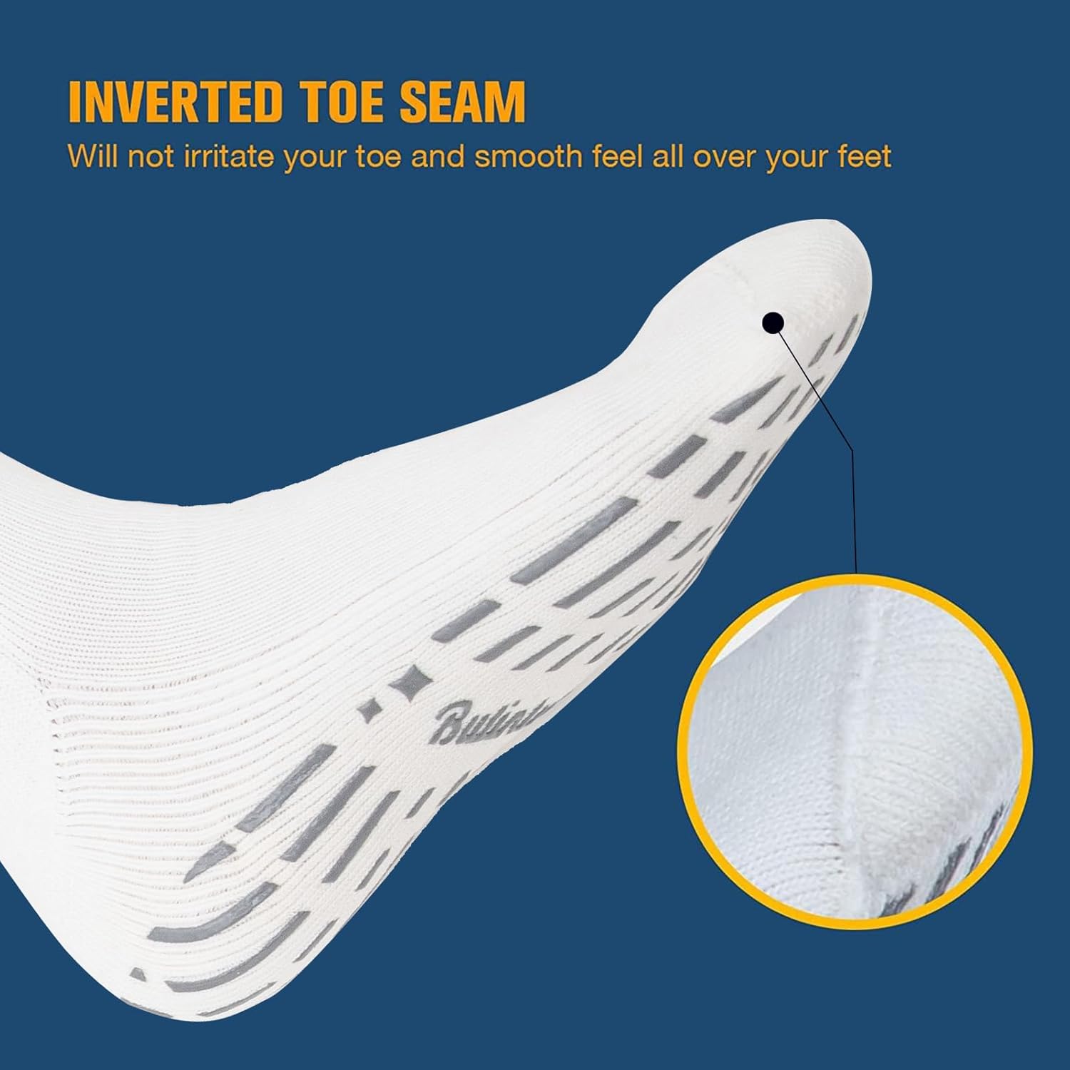 Bulinlulu Extra Wide Socks for Swollen Feet 4 Pairs
