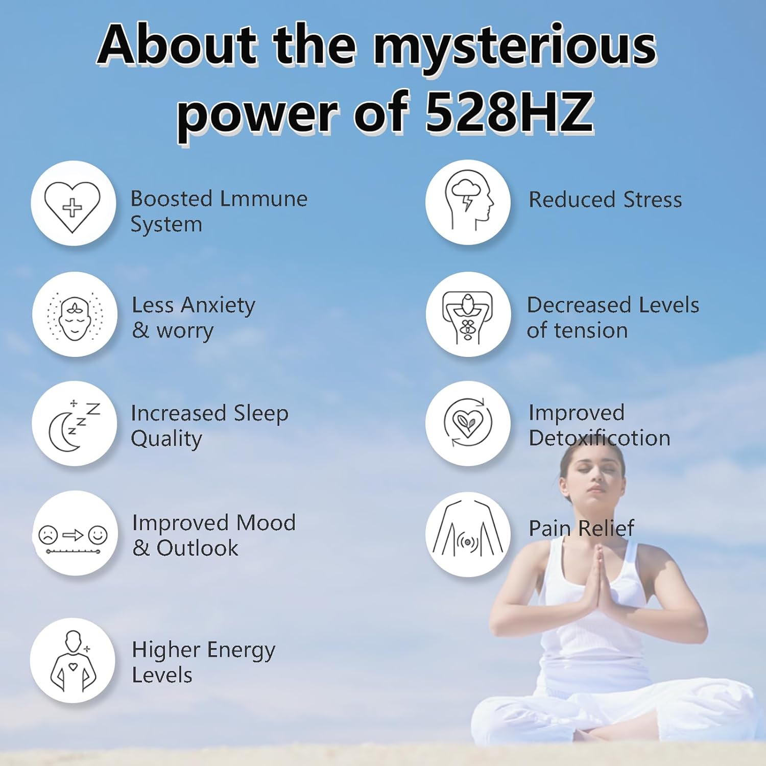 YNbaby 528Hz Meditation Whistle - Stress Relief Accessories with Obsidian Zodiac Sound Therapy
