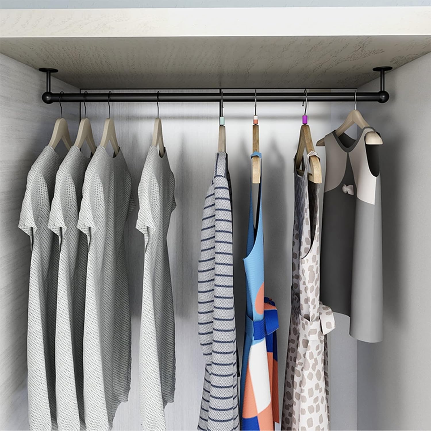 Stainless Steel Matte Black Towel Holder Bar 20cm 1