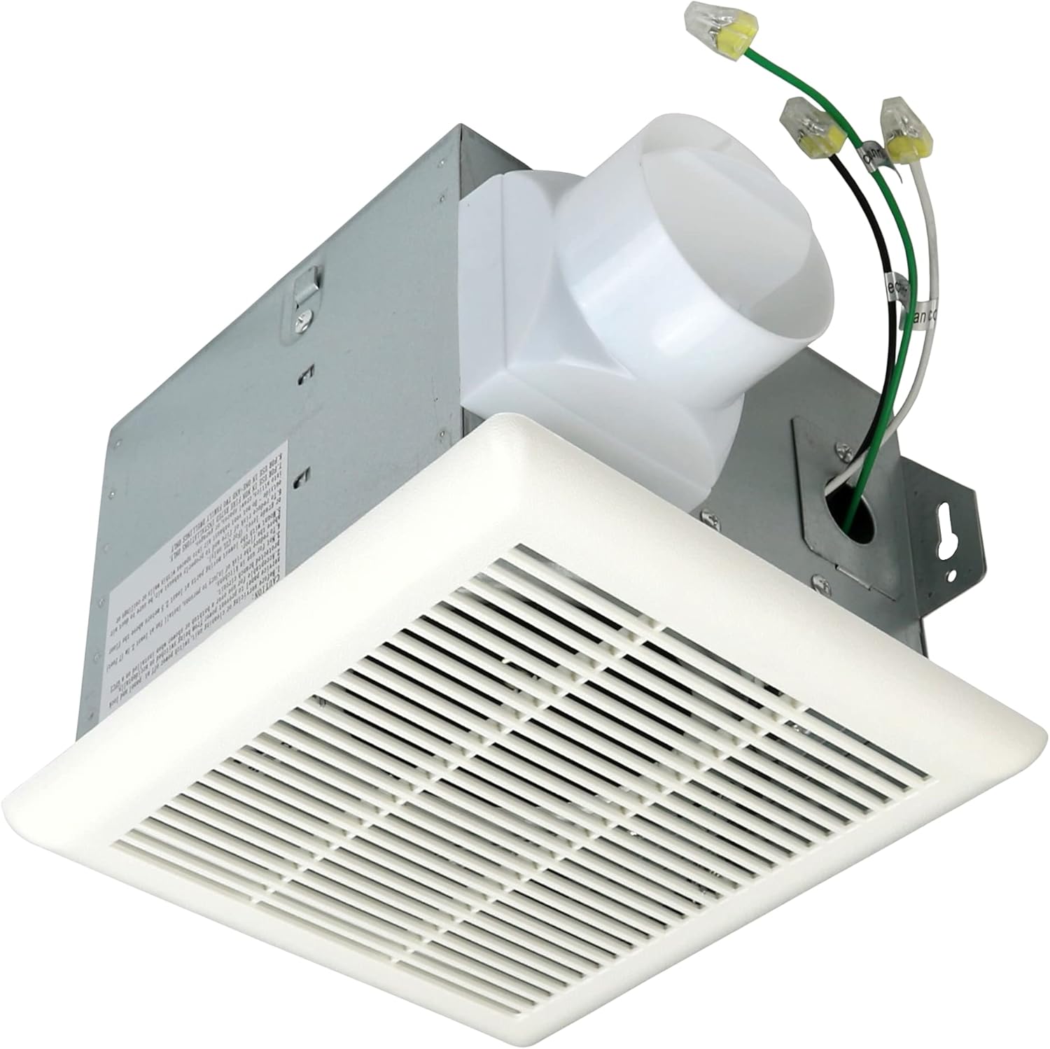 Harrier Hardware Very Quiet Bathroom Fan 70 CFM 20 Sone 3-Inch Duct