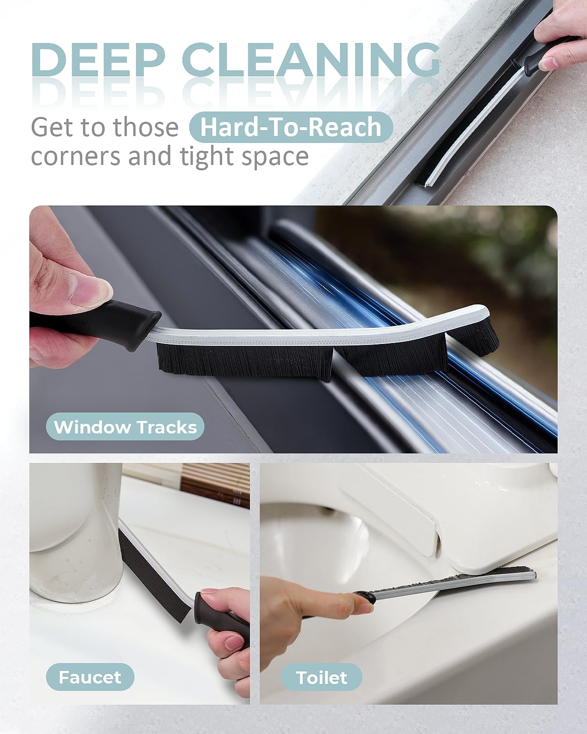 SXhyf Hard Bristle Crevice Cleaning Brush
