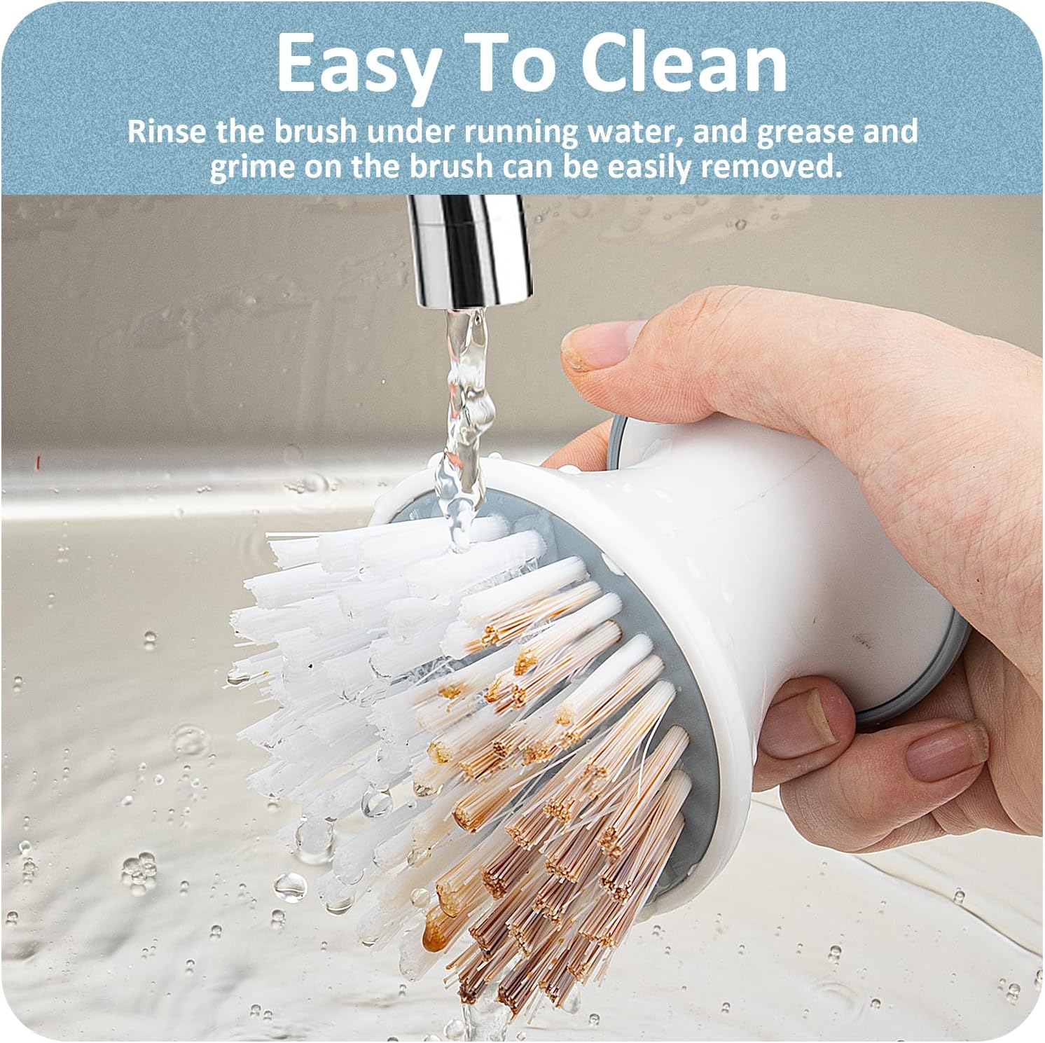 LINGTONG Dish Brush with Tray Set