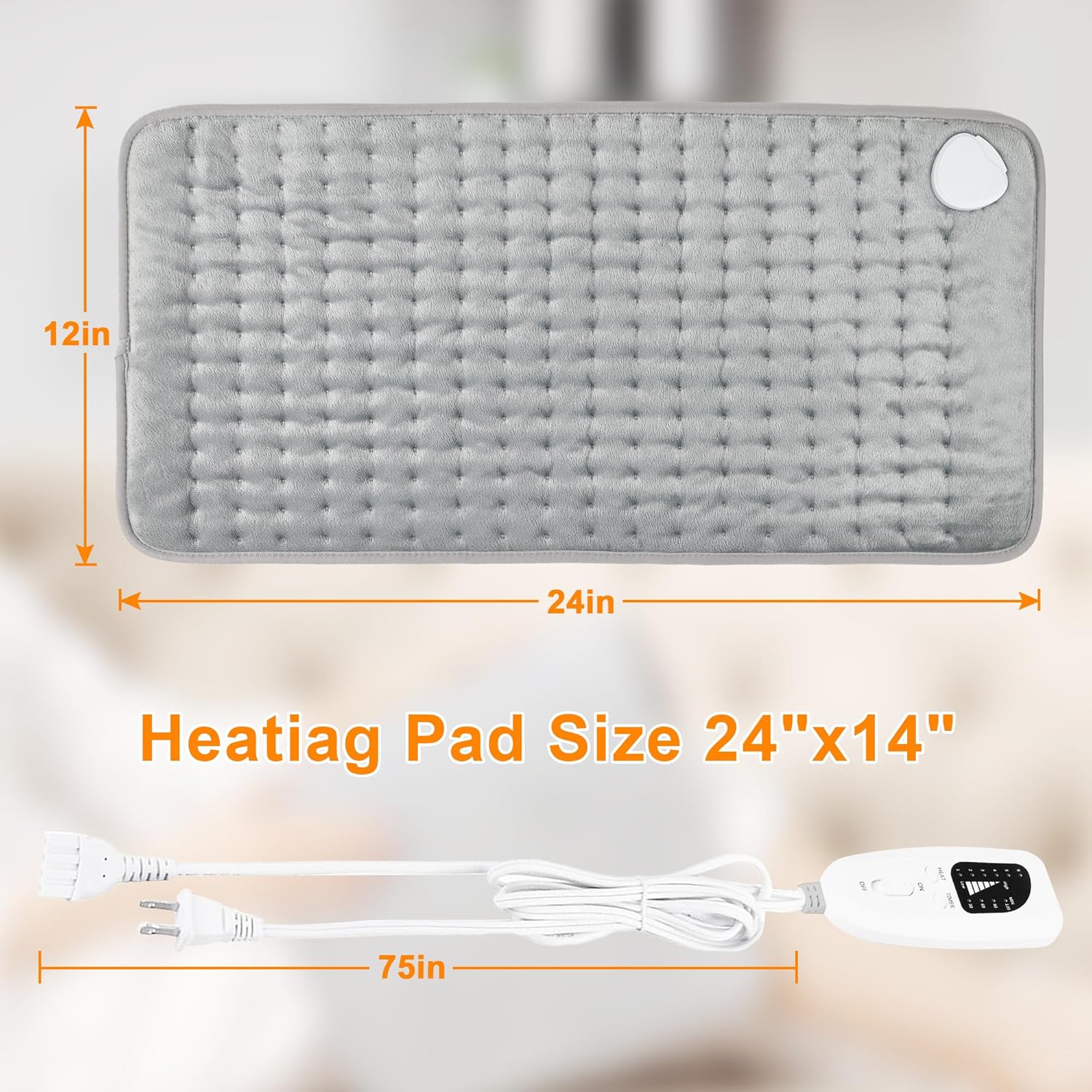 Deepsoon Heating Pad with 6 Temperature Settings