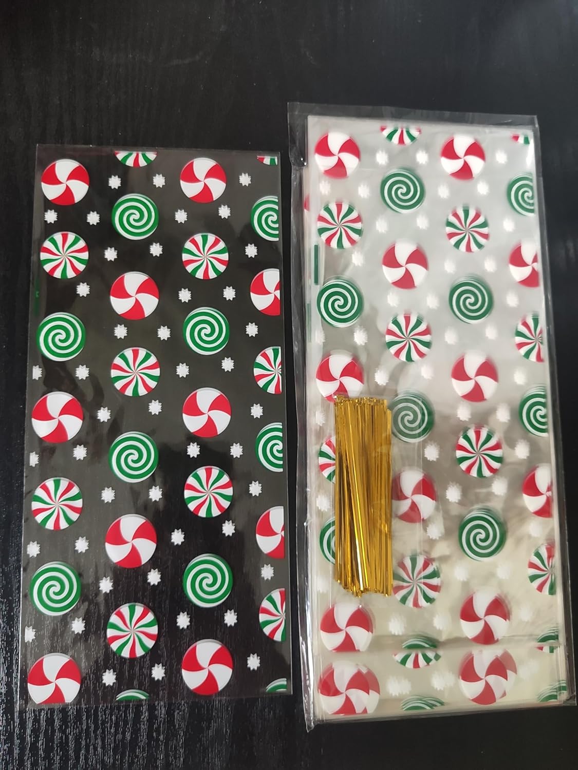 100 Pack Cellophane Treat Bags with Twist Ties
