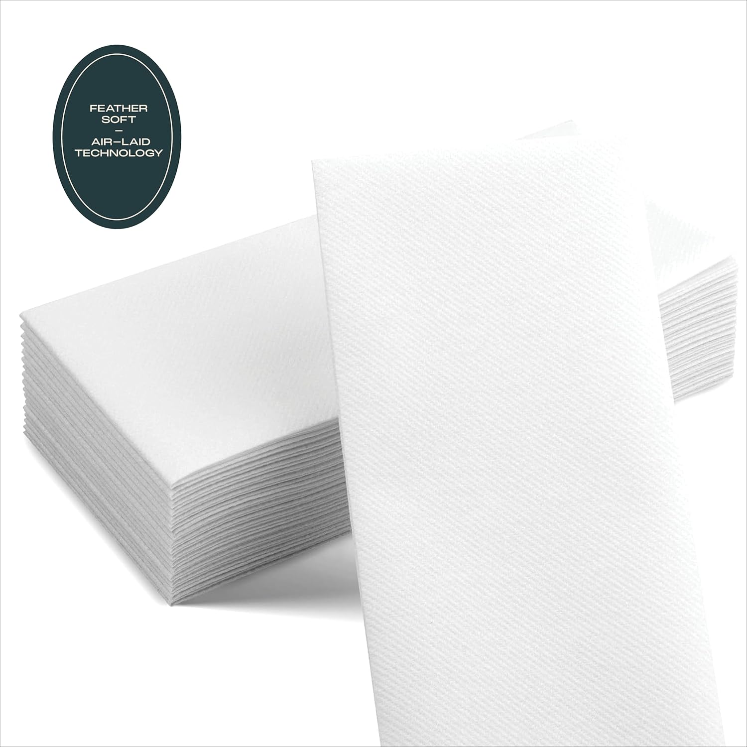 200-Pack Disposable Linen-Feel Guest Towels