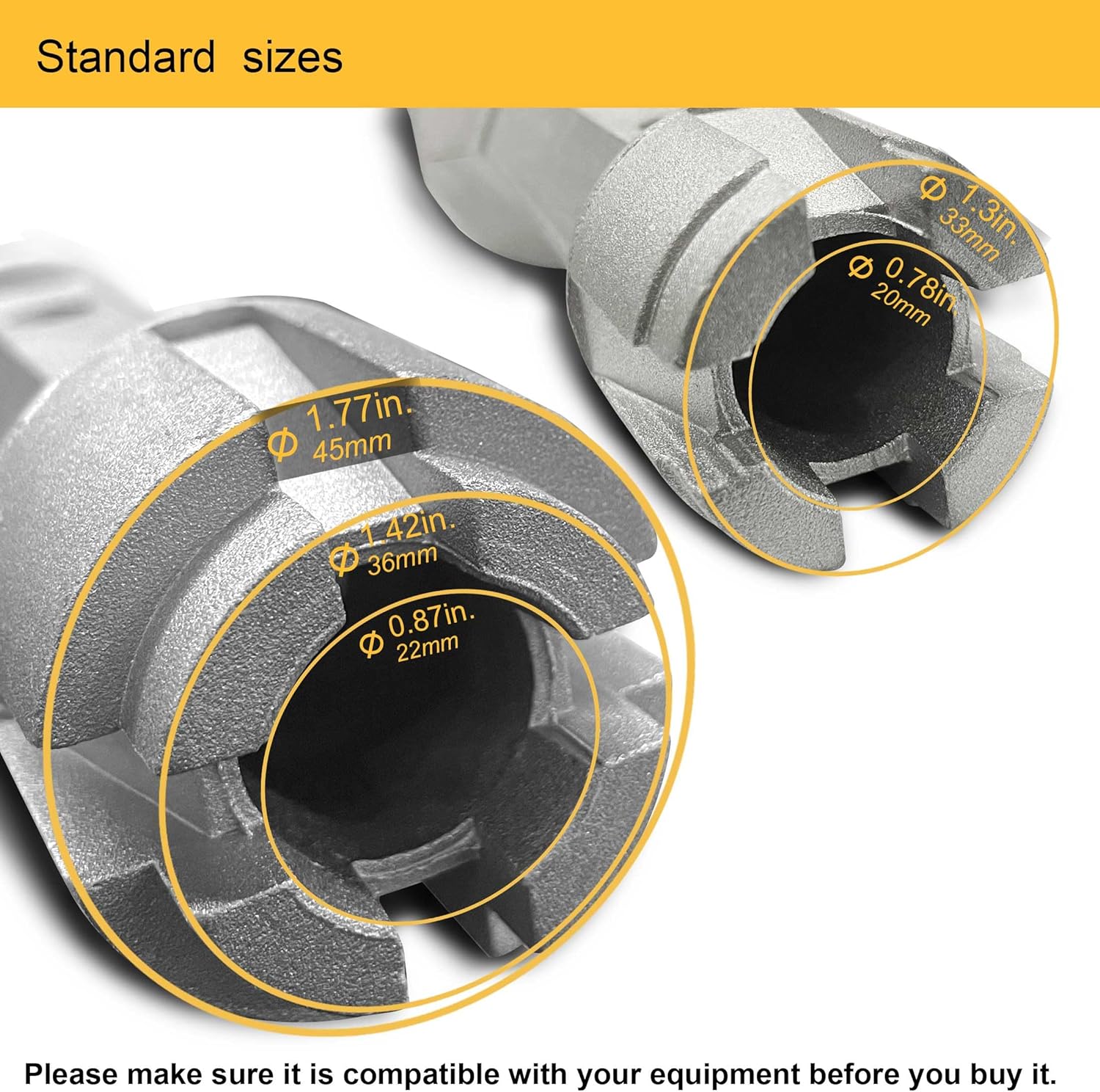 Hanpex Tub Drain Remover Wrench - Dual Ended Heavy Duty Aluminum 1