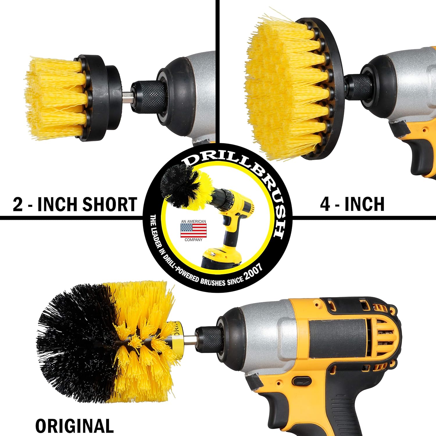 Drillbrush Power Brush Set for Bathroom Cleaning