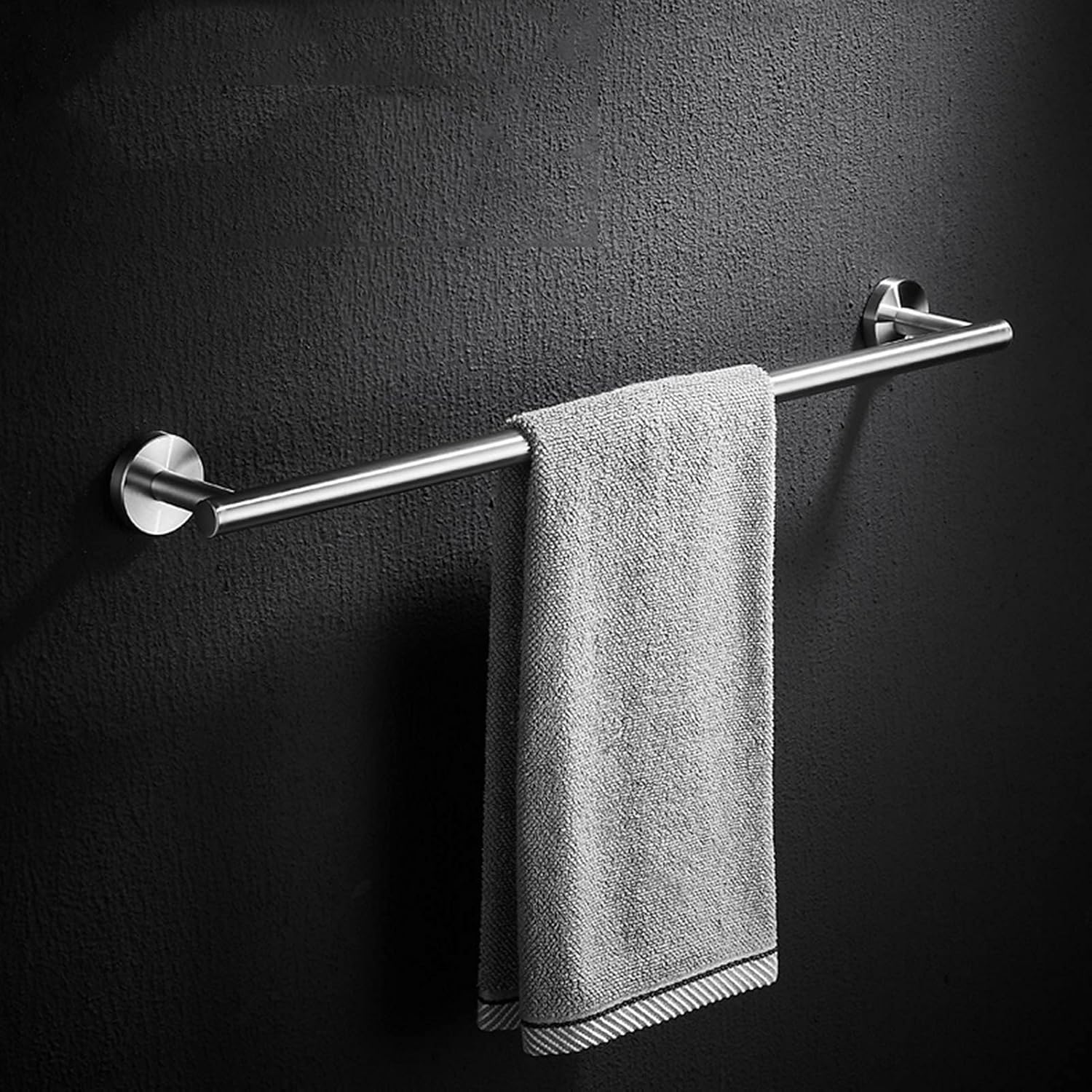 TiStm Towel Rail 30Cm-88Cm Stainless Steel Brushed Silver Wall Mounted Towel Bar